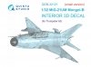 Quinta Studio QDS-32121 MiG-21UM 3D-Printed & coloured Interior on decal paper (Trumpeter) (Small version) 1/32